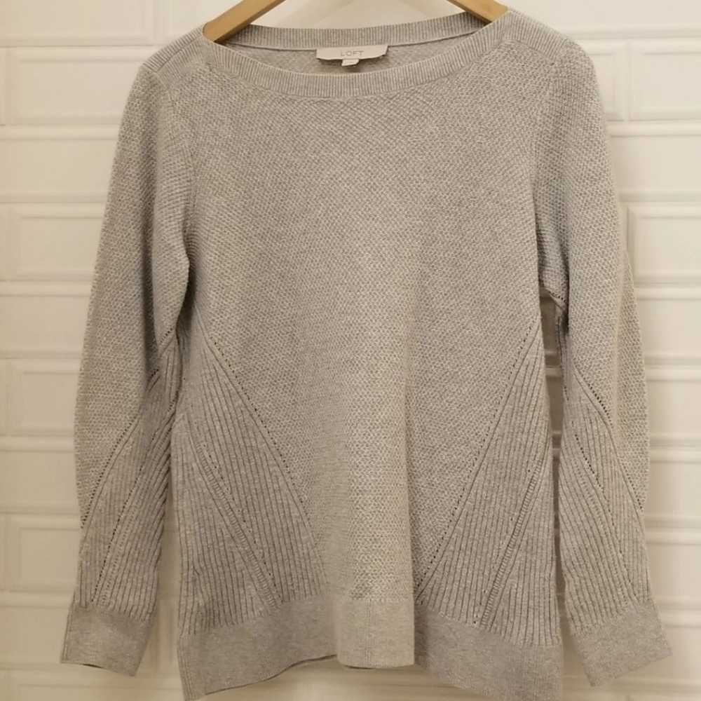 Loft gray sweater